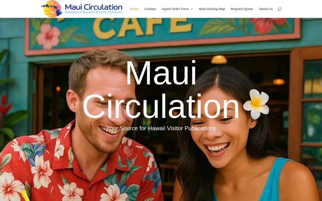 Maui Circulation Hawaii visitor publications WordPress website by Precision Web Hosting